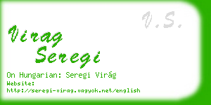 virag seregi business card